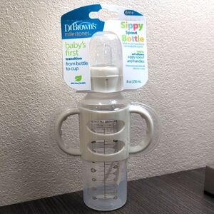 Dr. Brown's Milestone Transition From Bottle To Cup, Sippy Spout Bottle, NEW